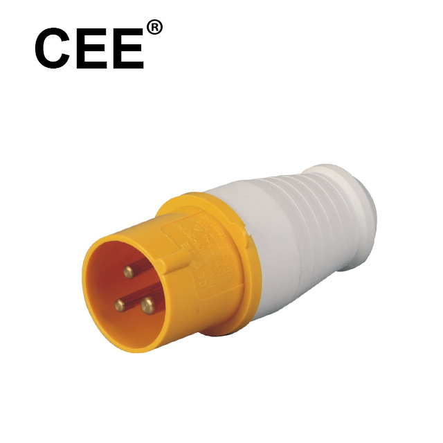 CEE-013-4/023-4工业插头16A32A110-130V3芯可防水外壳CE连接器