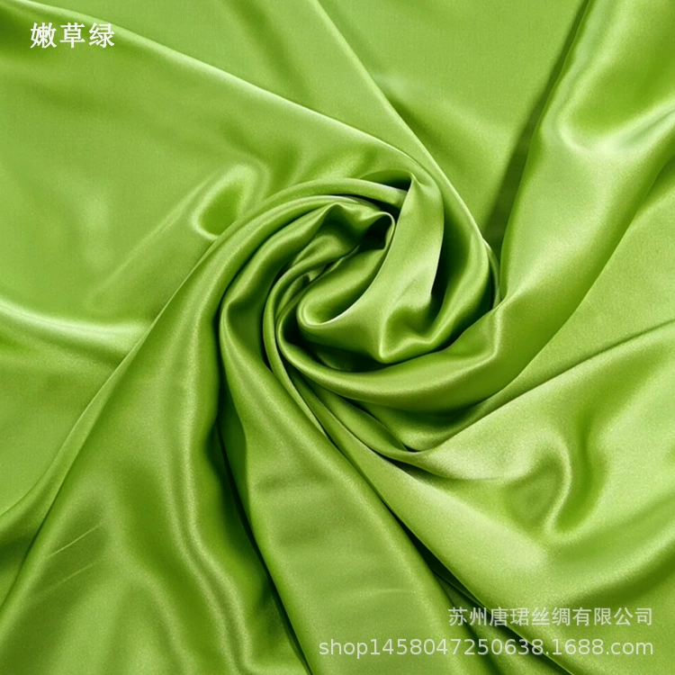 Silk fabric 100% mulberry satin, 114 cm width, 16 momme, plant‑dyed, wholesale multi‑color