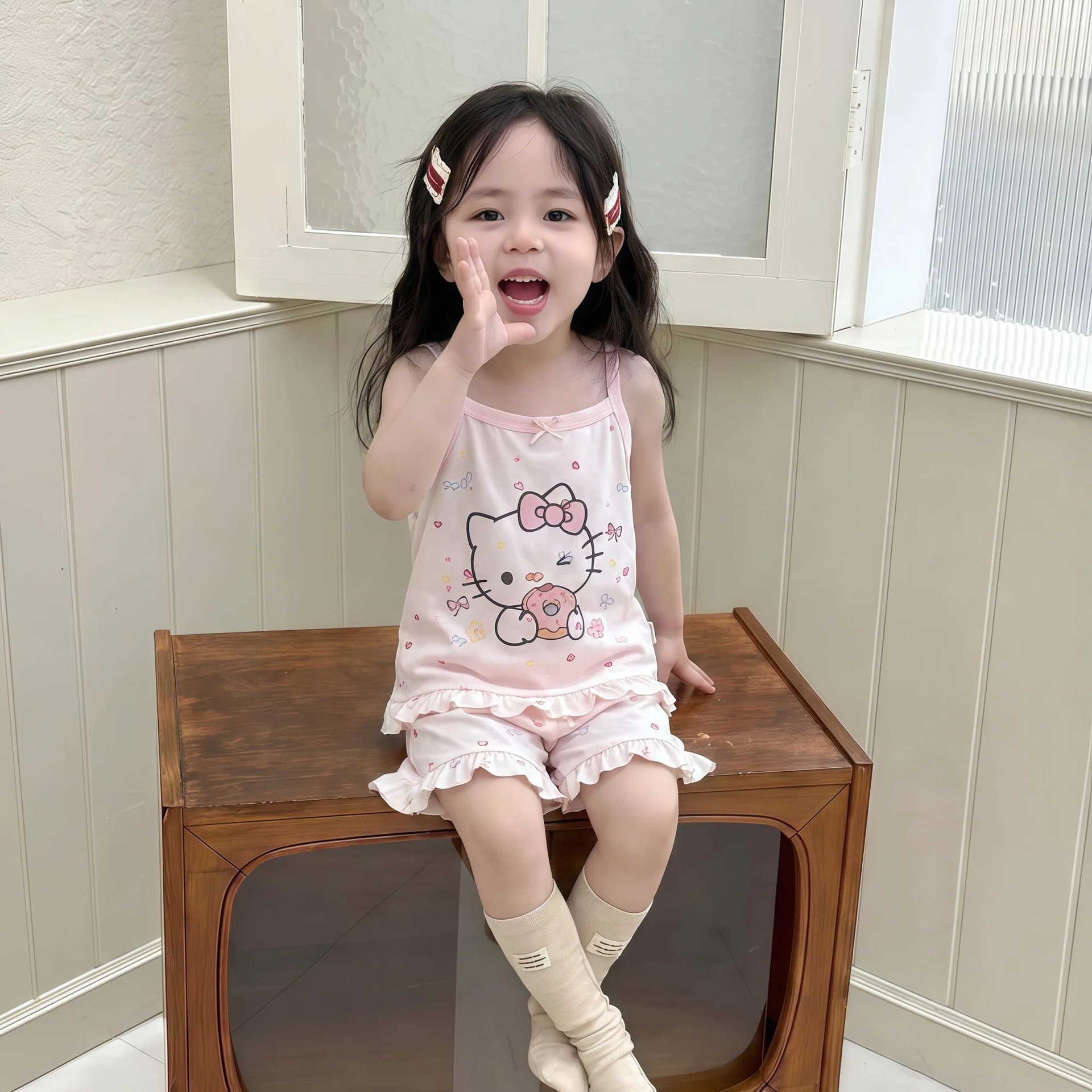 Summer children's cartoon breathable comfortable set