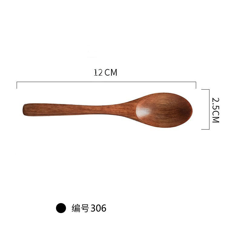 12.5*2.5cm 오래된 래커 플랫 핸들 스푼-306