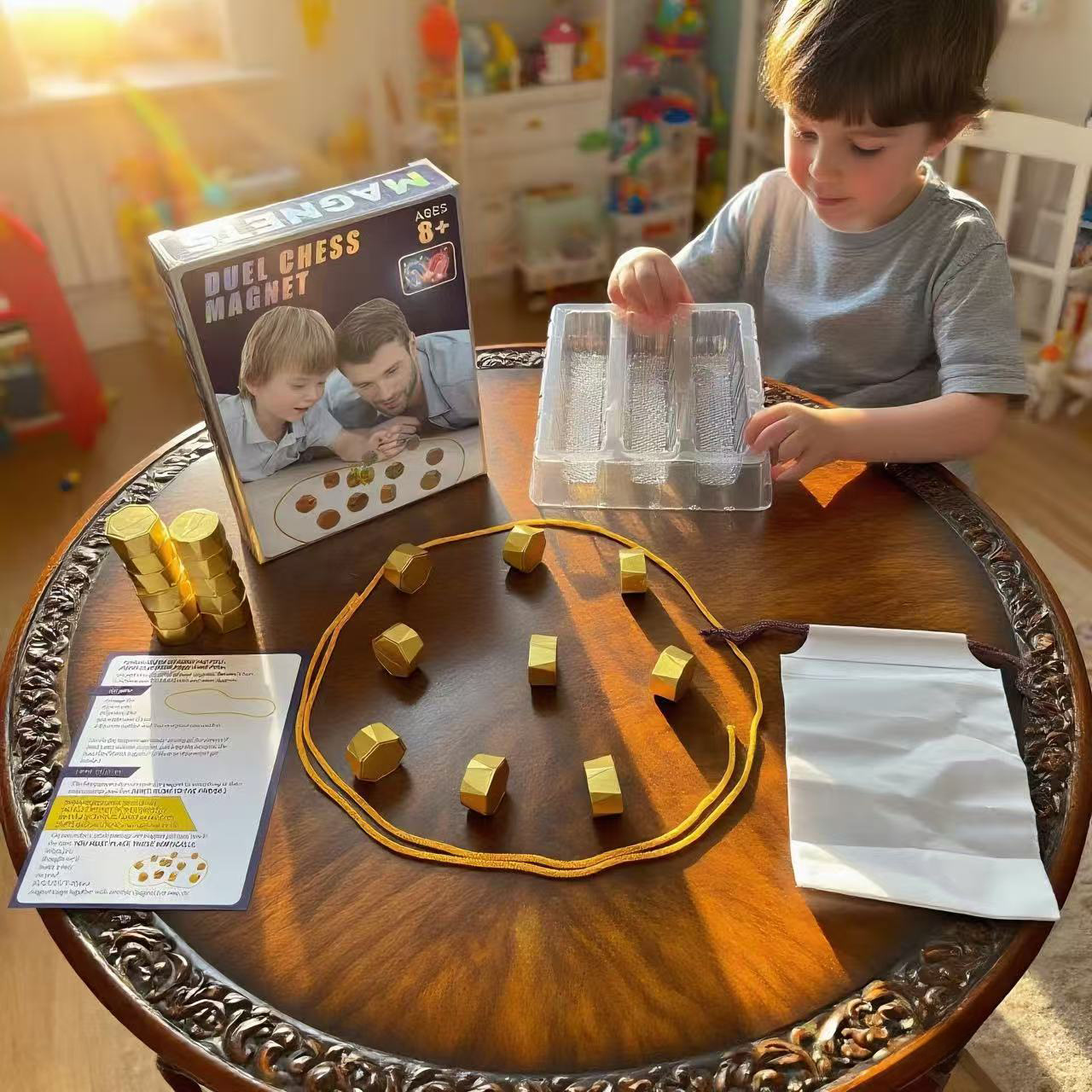 圣诞礼物跨境亚马逊磁力棋对战棋磁铁踩雷棋益智解压亲子儿童玩具