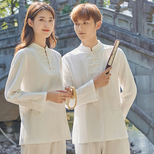 Home uniform cotton and linen meditation clothing Chinese style Zen yoga Zen clothing men's and women's suits meditation clothes a generation of hair