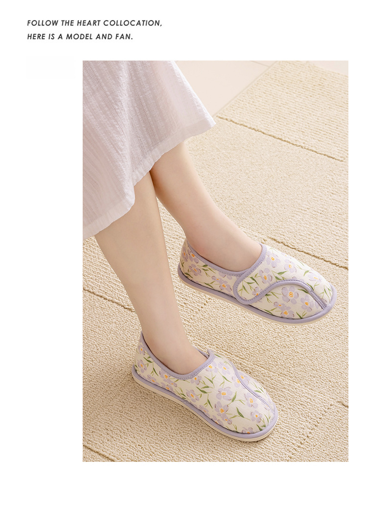 Yuezi Shoes Bag Heel Postpartum Summer Thin Pregnant Women's Shoes Spring and Autumn Non-slip Soft Bottom Breathable Household Floor Cotton Slippers f_voghion.com