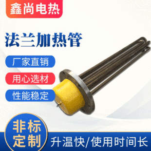 廠家定制太陽能水箱電加熱管加熱器洗碗機不銹鋼加熱器法蘭加熱管