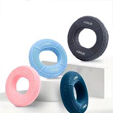 手力硅胶握力圈手指肌肉硅胶恢复力量橡胶圈腕力圆形康复健身器材