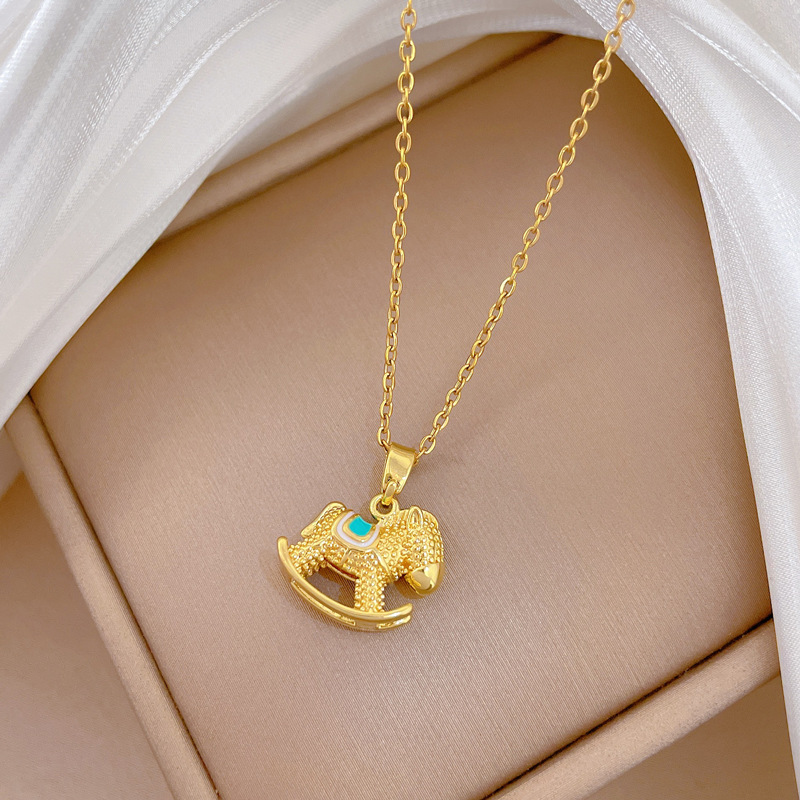 Gorgeous Full Diamond Collarbone Chain Luxury Titanium Steel Necklace_voghion.com