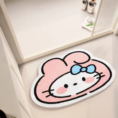 Avtomobil döşəmə paspasları — Room Bedroom Decoration Non-Slip Cooling - kt-cat-31-4060cm-skin-friendly-imitation-cashmere