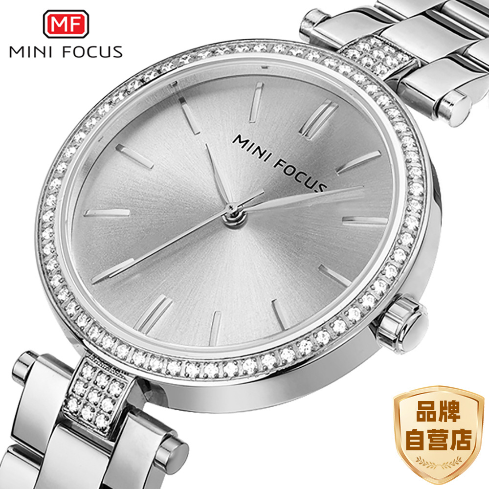MINI FOCUS/Women's Watch/Japanese movement/waterproof/metal strap/European and American hot sale 0039L