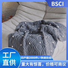 瑞景纺织纯色针织盖毯棉毯四季毯休闲毯幼儿园午睡汽车飞机毯星雾