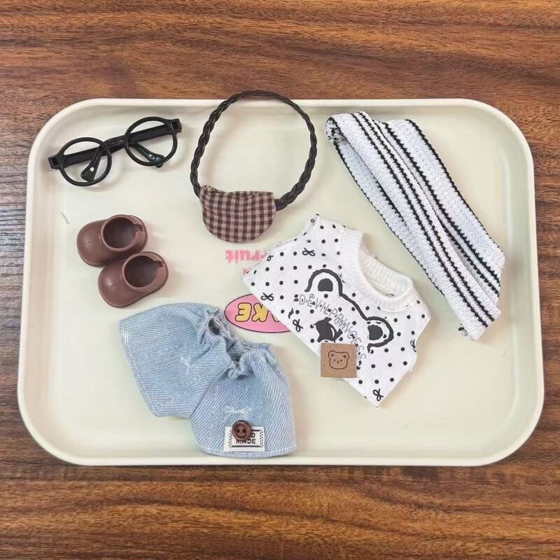 Clothing Only) Baby Clothes 17cm Plush Vinyl First and Second Generation Replacement Outfit