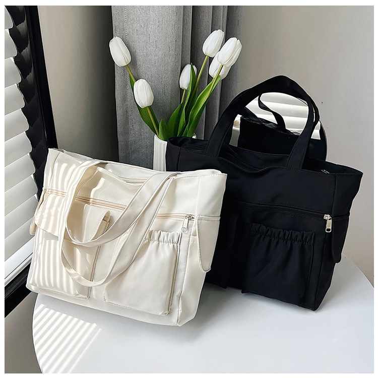 Japanese Style Simple Large Capacity Shoulder Bag Fresh and Sweet Handbag Casual All-match Multi-function Storage Bag Mending Bag Japanese Style Simple Large Capacity Shoulder Bag Fresh and Sweet Handbag Casual All-match Multi-function Storage Bag Mending Bag