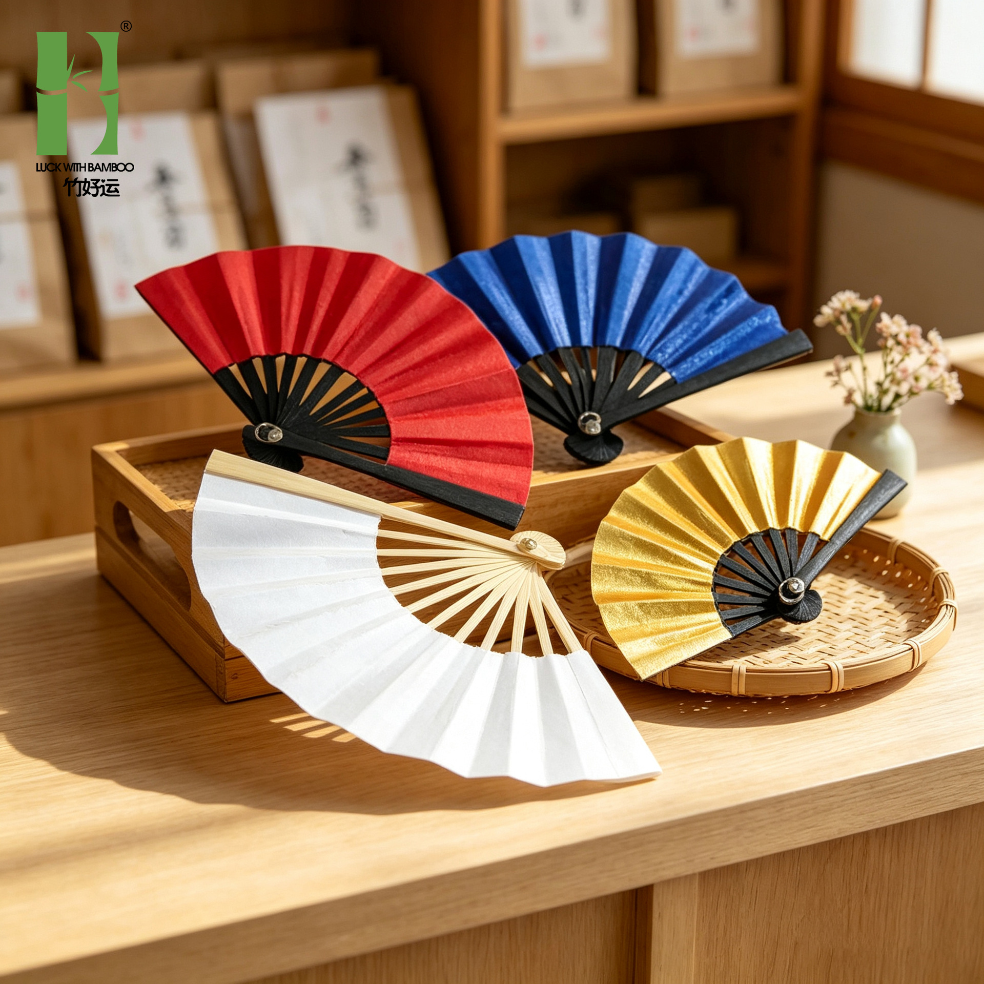 Ventilador DE LOS NIÑOS hechos a mano de bambú mini ventilador plegable chino hanfu muñeca tocado accesorios muñeca ventilador estilo antiguo al por mayor