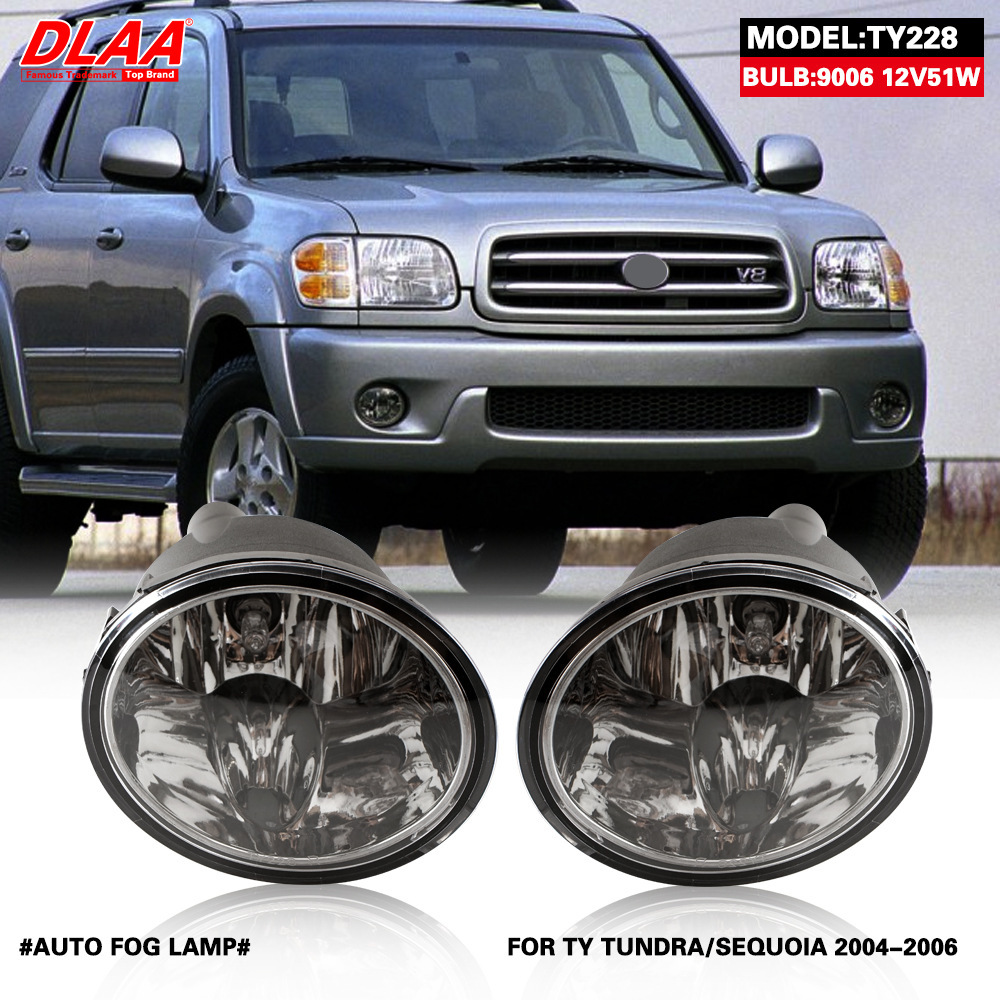 Aplicable a TOYOTA 04 / 05 / 06 año TUNDRA / SEQUOIA conjunto de luz de niebla delantera luz diurna luz de barra delantera