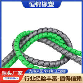 螺旋保护套阻燃橡胶管保护套高压胶管水管充电桩线缆螺旋保护套