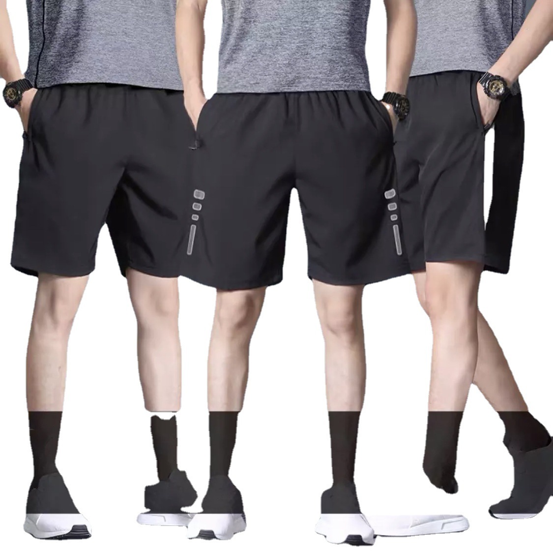 2021 nuevos pantalones casuales para hombres pantalones cortos de fitness deportivos sueltos de verano Pantalones para correr de cinco puntos para hombres