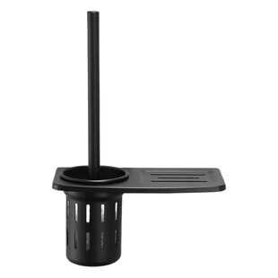 Toilet Toilet Brush Space Aluminum No Dead Angle Toilet Artifact Brush Wall Hanging No Punch Household Cleaning Set