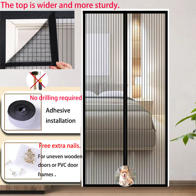 Cross-Border Magnetic Mosquito-Proof Door Curtain, Summer No-Drill Partition, Magnetic Screen Door/Window with Label Application Service Cross-Border Magnetic Mosquito-Proof Door Curtain, Summer No-Drill Partition, Magnetic Screen Door/Window with Label Application Service