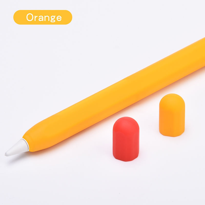 Apple Apple Pencil コントラストカラーペンカバー 1/2 世代静電容量ペンシリコン保護カバー落下防止保護ケースに適しています。|undefined