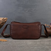 Small leather one-shoulder bag, shoulder bag, genuine leather, cowhide
