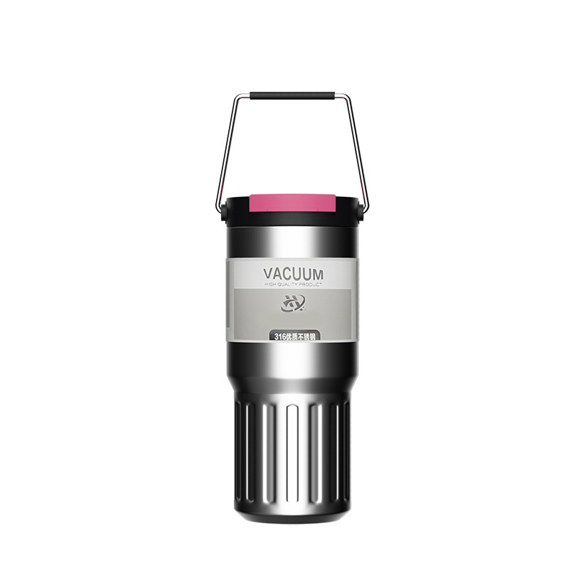 alta capacidad de acero inoxidable 316L taza de aislamiento térmico portátil al aire libre taza de agua deportiva vacío taza de doble bebida taza de hielo
