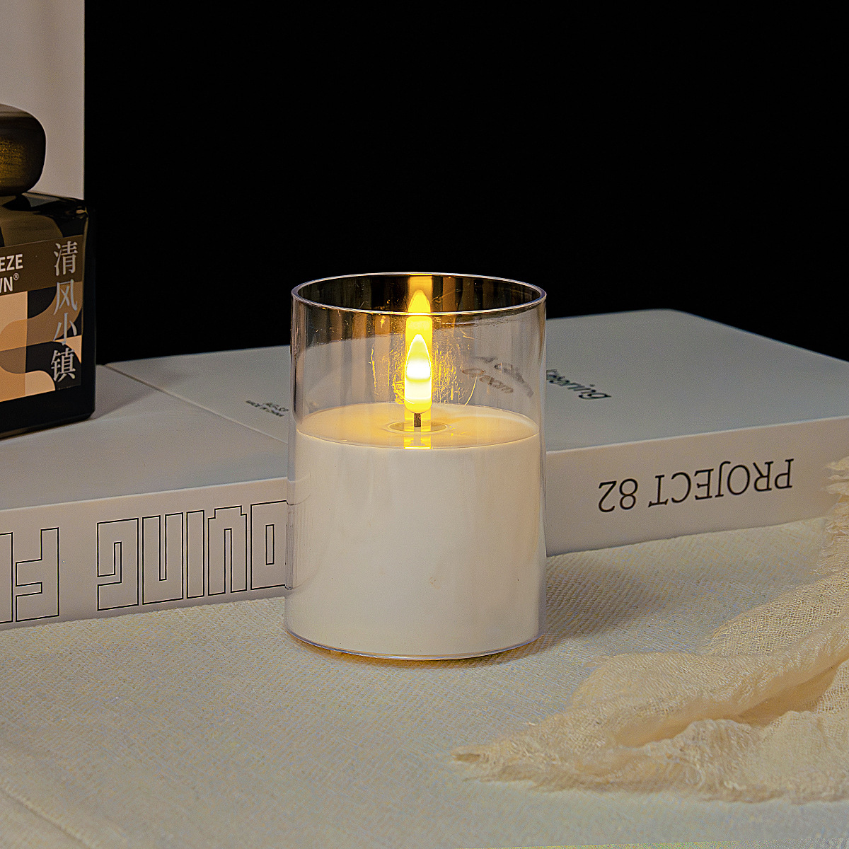 LED velas electrónicas concierto de velas decoración guión matar la luz de la atmósfera luz de la noche de Navidad vela de control remoto