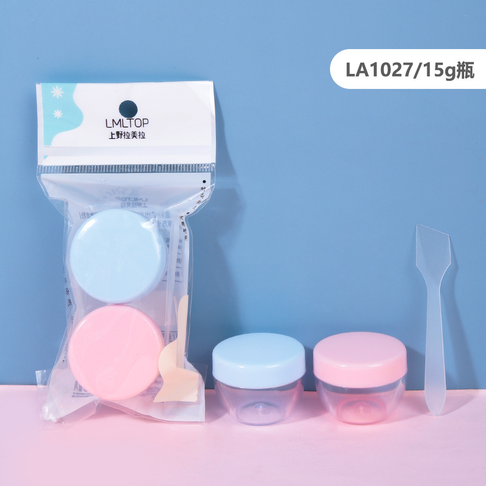 La Meela 6 paquetes de viajes botellas de bomba de presión botellas de emulsión botellas de spray botellas de tapa abierta caja de crema SY1039