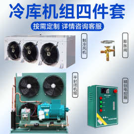 冷库全套设备比泽尔中国冷库制冷机组低温半封闭活塞式风冷机组