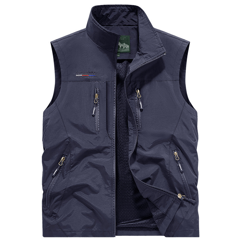 2026 Spring and Autumn New Style Men's Vest for Outdoor Casual Wear, Photography, Fishing, and Leisure