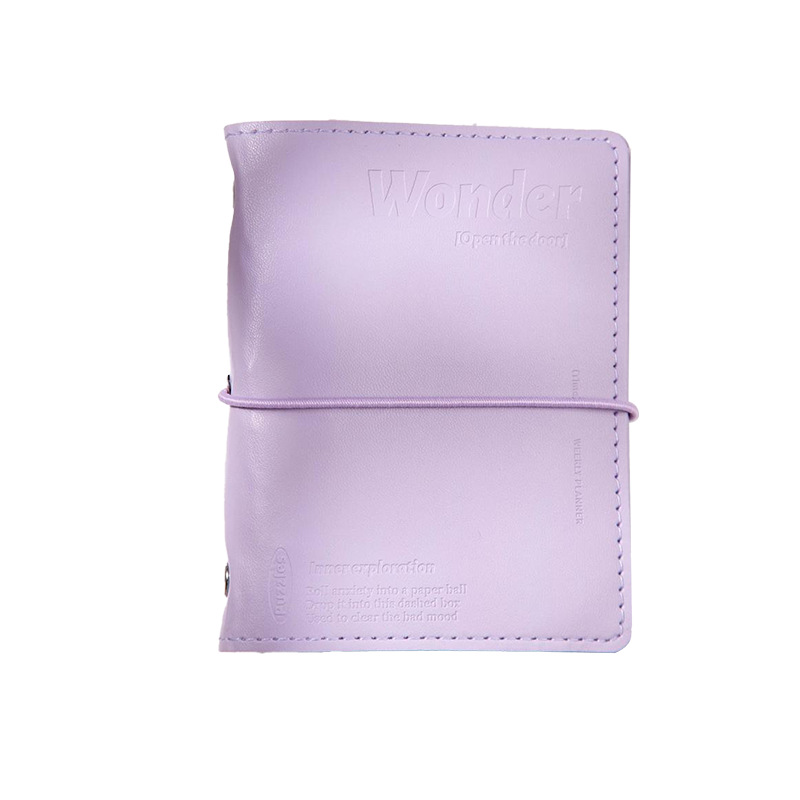 Recoger M5 hojas sueltas libro de cuentas manual, cromatografía de respiración, estilo de color fresco, notas, notas, notas de base, libro de cuentas manual