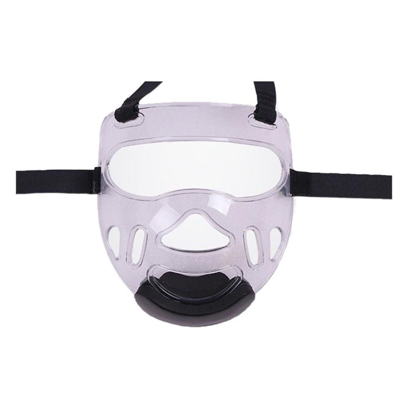 Taekwondo Sanda máscara adultos niños hombres y mujeres protector facial transparente escudo anti-presión boxeo protección facial barbilla al por mayor