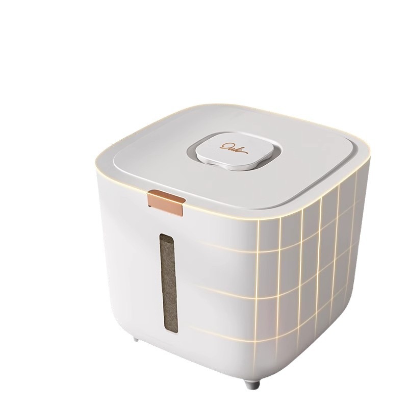 Cubo de arroz, hogar, a prueba de insectos, a prueba de humedad, paquete denso, tanque de arroz, caja de arroz 2024, nueva harina, tanque de almacenamiento de granos para gatos, contenedor de arroz