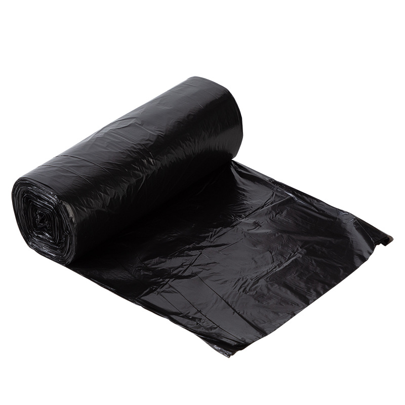 Bolsas de basura grandes Deli para uso doméstico y de oficina, bolsas de basura de plástico grueso, bolsas de basura de plástico desechables.