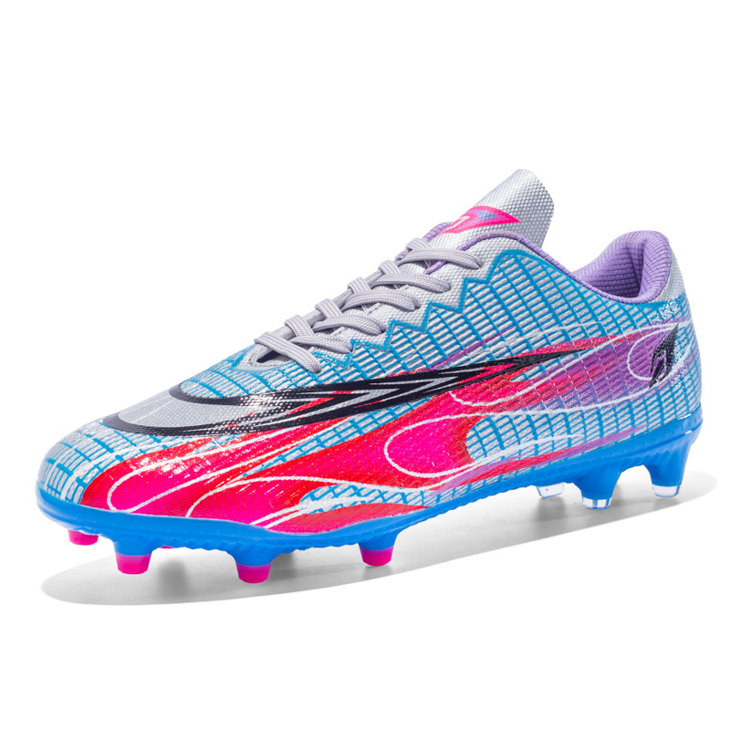 2023 nuevos zapatos de fútbol de los hombres AG uñas rotas con cordones TF zapatos de entrenamiento de uñas largas zapatillas de deporte de fútbol de baja altura zapatos de competición deportiva