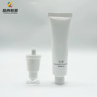 彩妆塑料包材鸭嘴泵头管BB霜隔离霜粉底液包装30ml塑料PE全塑软管