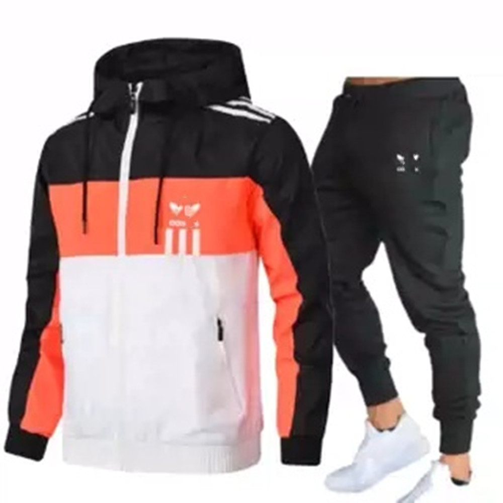 2023 marca de moda transfronteriza costura deportiva traje casual cazadora de moda para hombres protección solar transpirable traje casual al por mayor