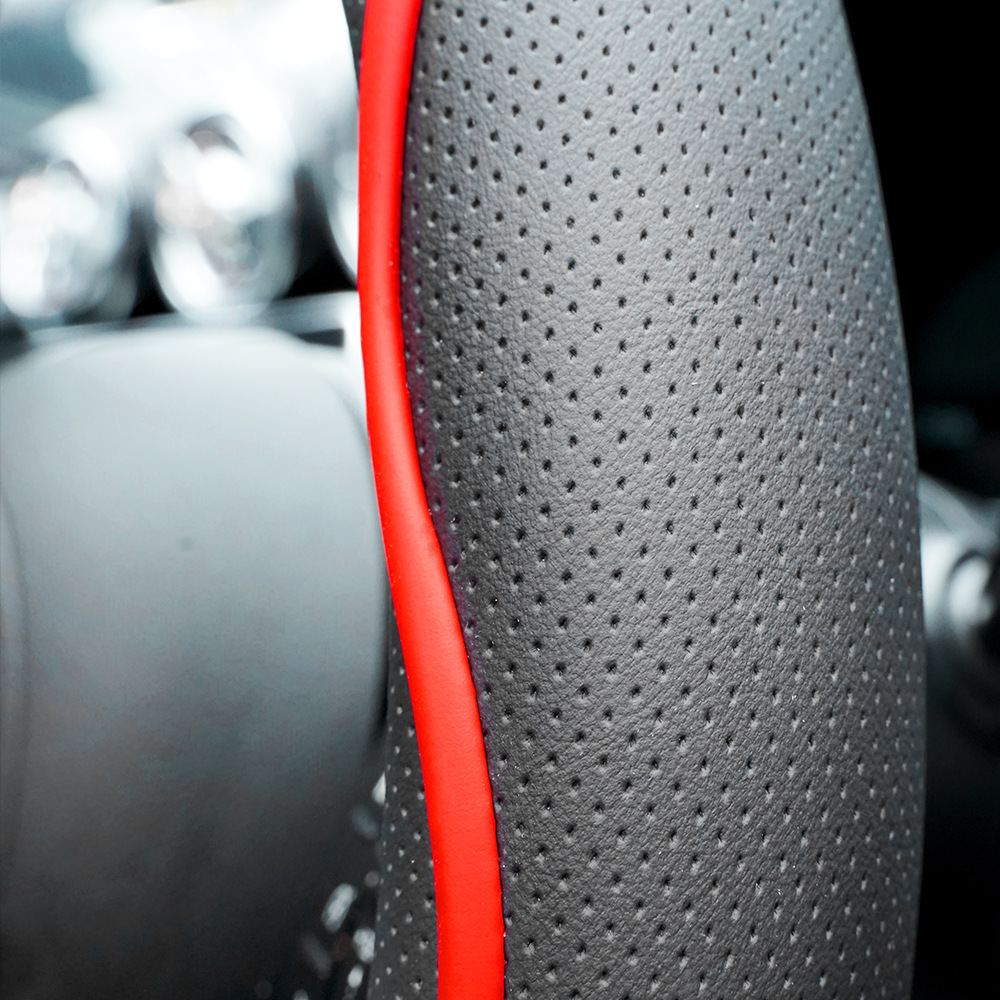 Car Steering Wheel Cover, Nappa Leather, All-Season, Stylish, Wear-Resistant, Cross-Border Hot-Selling Steering Wheel Protector