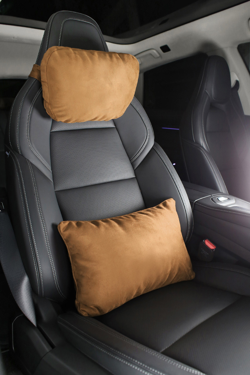 Suitable for extreme krypton double strap sports seat headrest double buckle collar g integrated seat neck pillow Mercedes-Benz S-class lumbar support