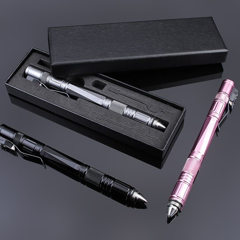 战术笔多功能笔打火石开瓶开快递钨钢割安全带车载破窗防身应急笔