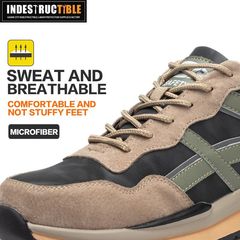 Wholesale labor protection shoes, fly woven breathable protective shoes, anti-smash, anti-stab safety shoes, anti-slip work shoes, safety shoes