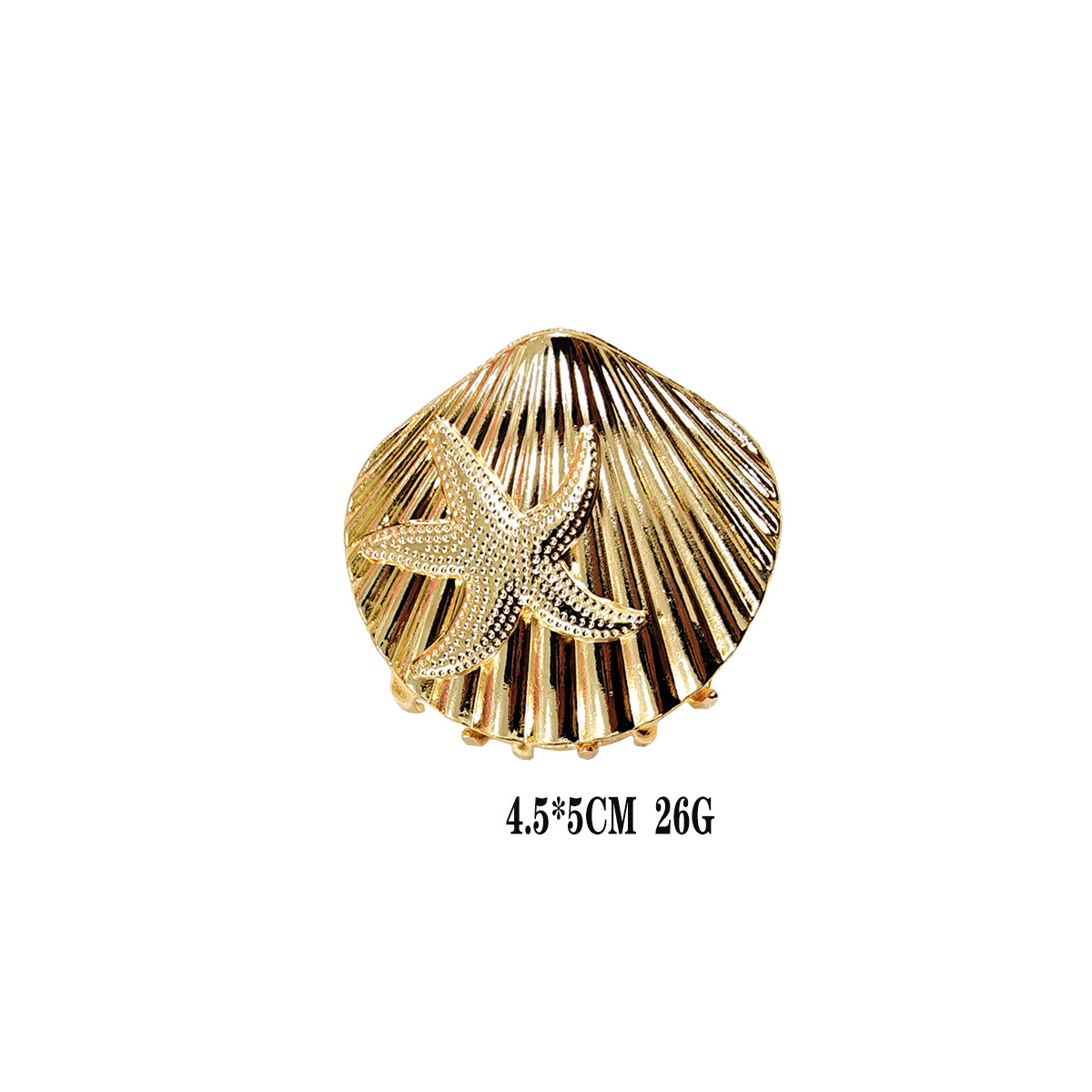 Vintage haarclip met schelp geometrisch design voor dames_voghion.com