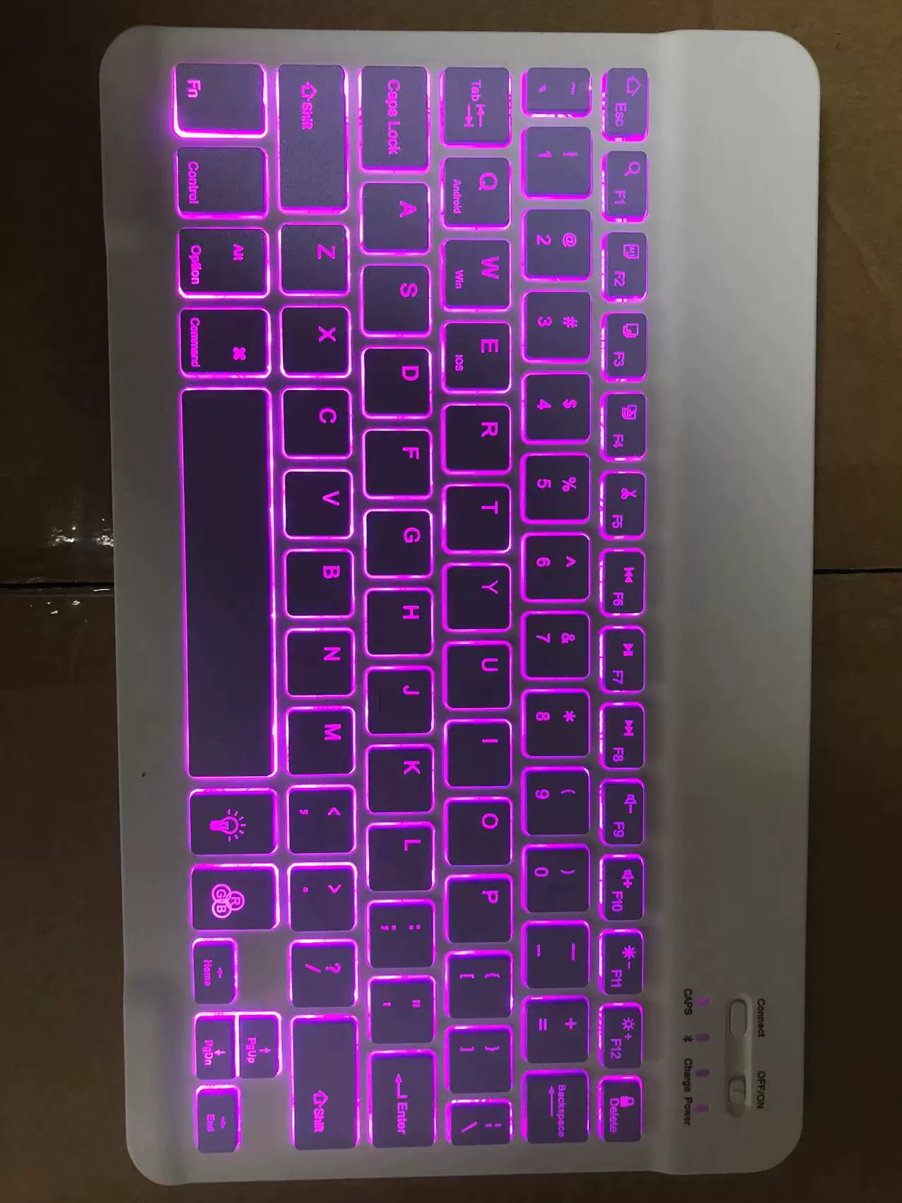 Surface Keyboard Colorful Backlit Bluetooth Keyboard for Apple iPad