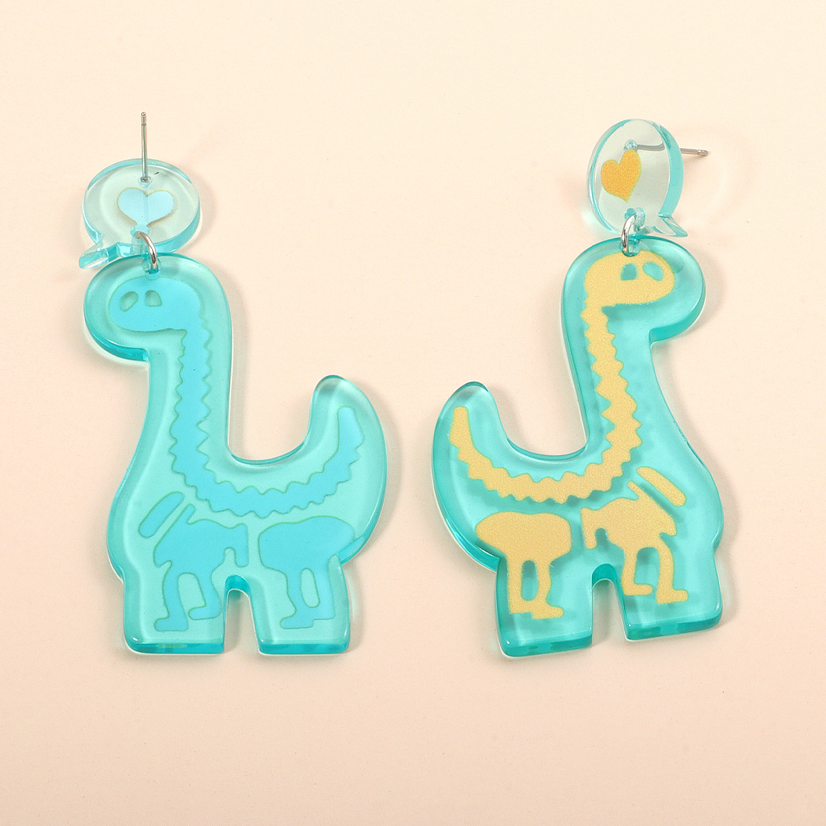 Acrylic Dinosaur Pendant Earrings display picture 5