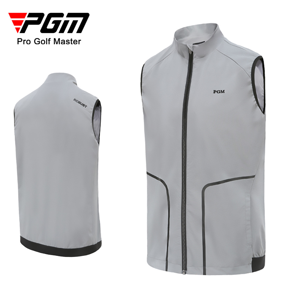 Áo vest golf nam PGM dạng gile không tay, chất liệu co giãn thoáng khí — Vest Nam YF363 [màu trắng], Vest Nam YF363 [xám], Vest Nam YF363 [màu đỏ]