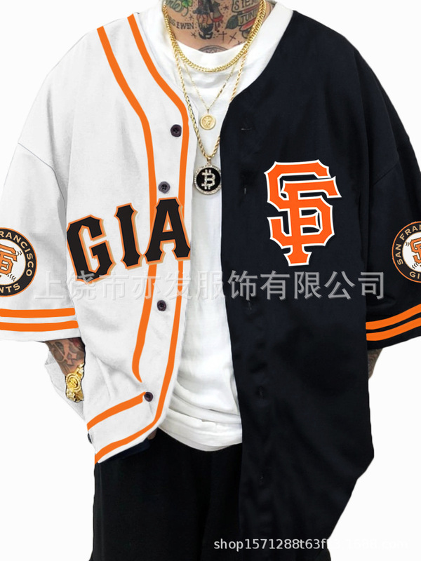 24NFL野球ユニフォーム ユーススポーツウェア 欧米風大きいサイズVネック半袖ジャケット アマゾンヤンキース|undefined