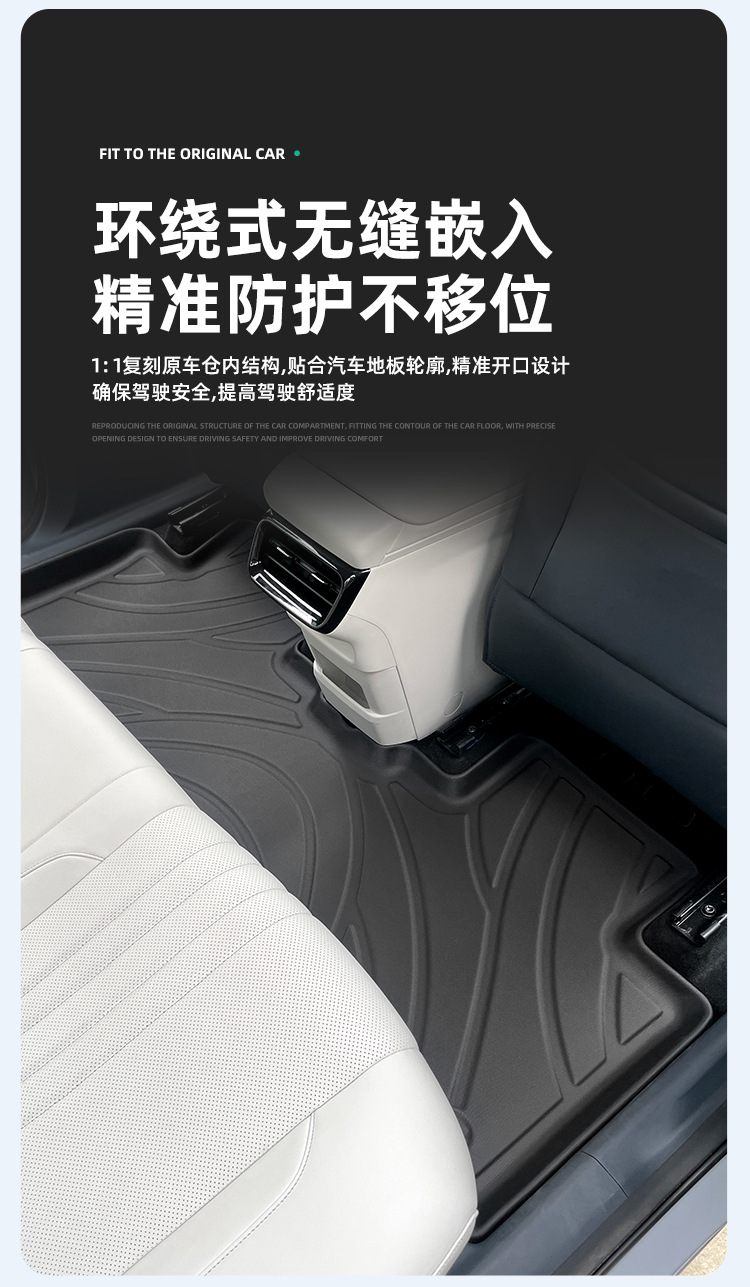 Suitable for 24 Geely Galaxy E5/Ex5 Car Floor Mats, Special Tpe Floor Mats, Environmentally Friendly Trunk Mats
