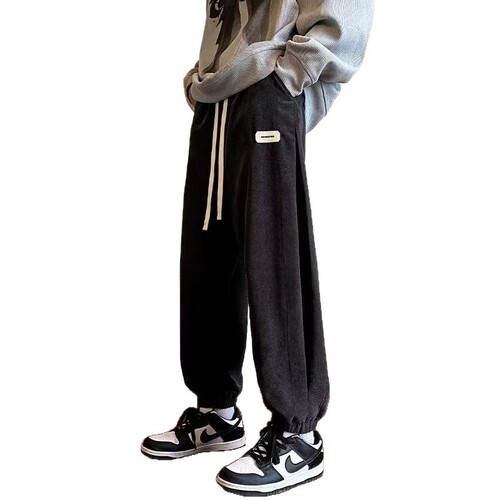 Fashionable youth fashionable autumn trousers fashionable fashion brand artistic sports pants Harajuku casual pants loose men's style