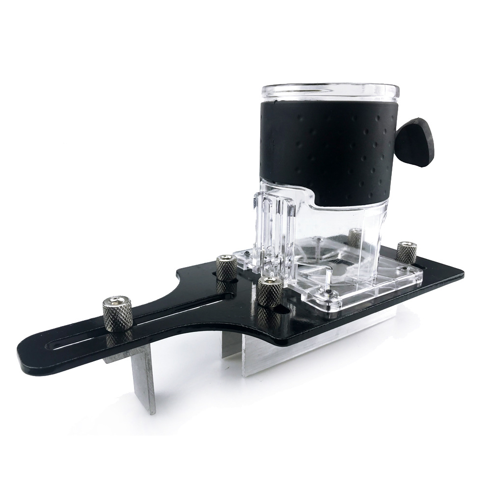 带定位 隐形二合一连接件开槽器机架子模具 修边机铣木工工具