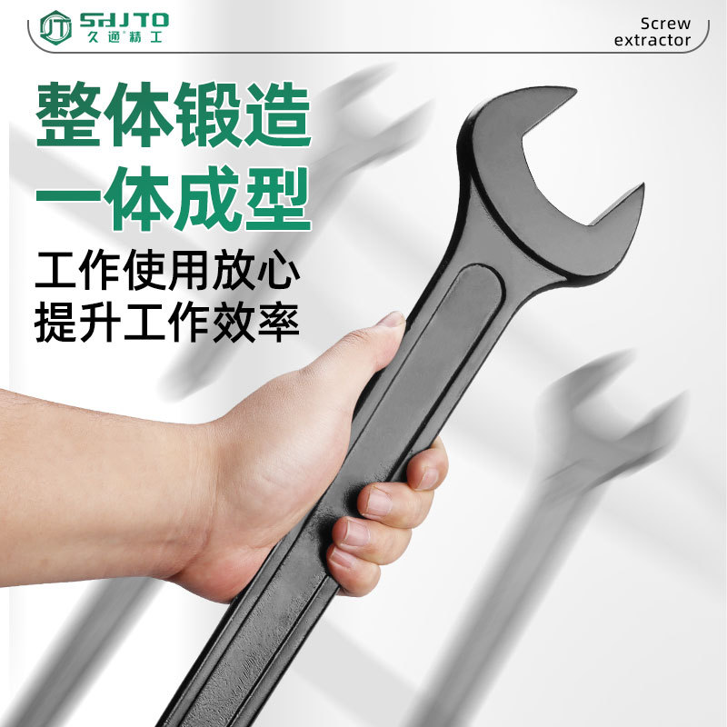 Jiutong Ventas de Fábrica negro llave abierta de una sola cabeza llave sólida herramientas de hardware