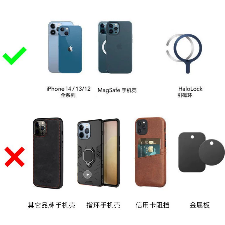 Apple, smart ultra thin magnetic compatible mobile phone, charger