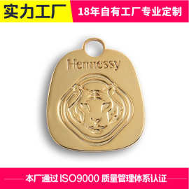 厂家直金属吊牌来图定做锌合金双面压铸logo五金吊牌字母挂牌定制